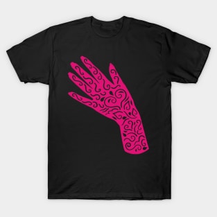 Pink Henna Hand | Cherie's Art(c) 2021 T-Shirt